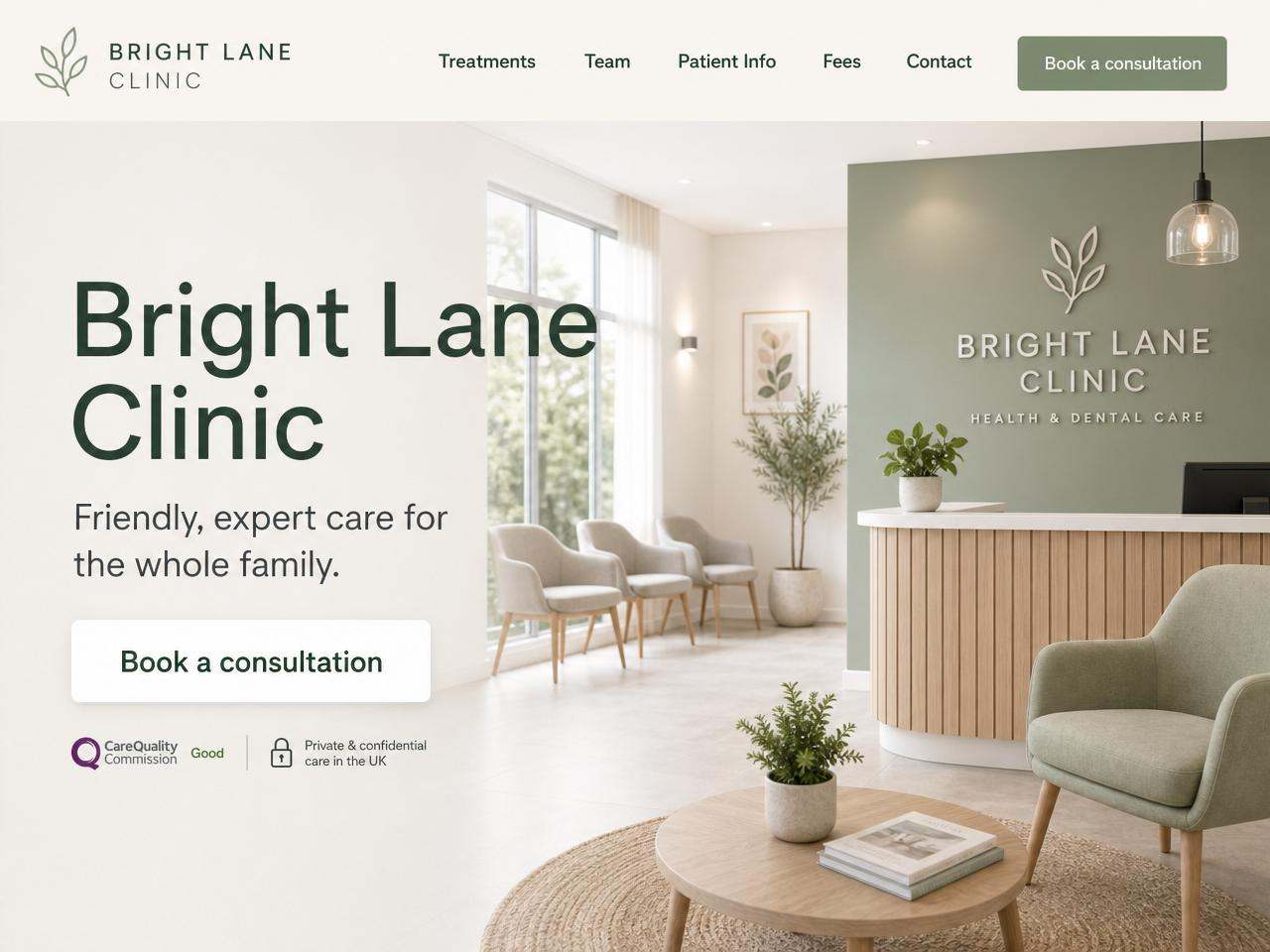 Bright Lane Clinic concept build